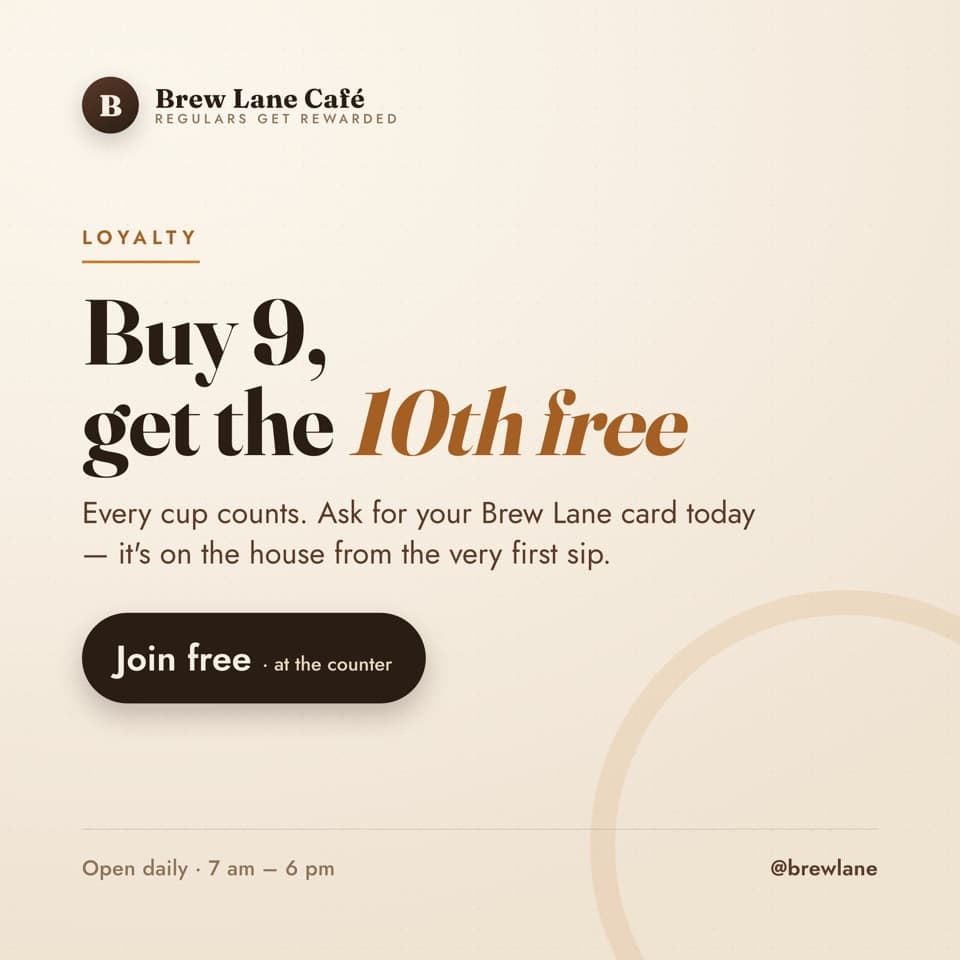 Loyalty card offer